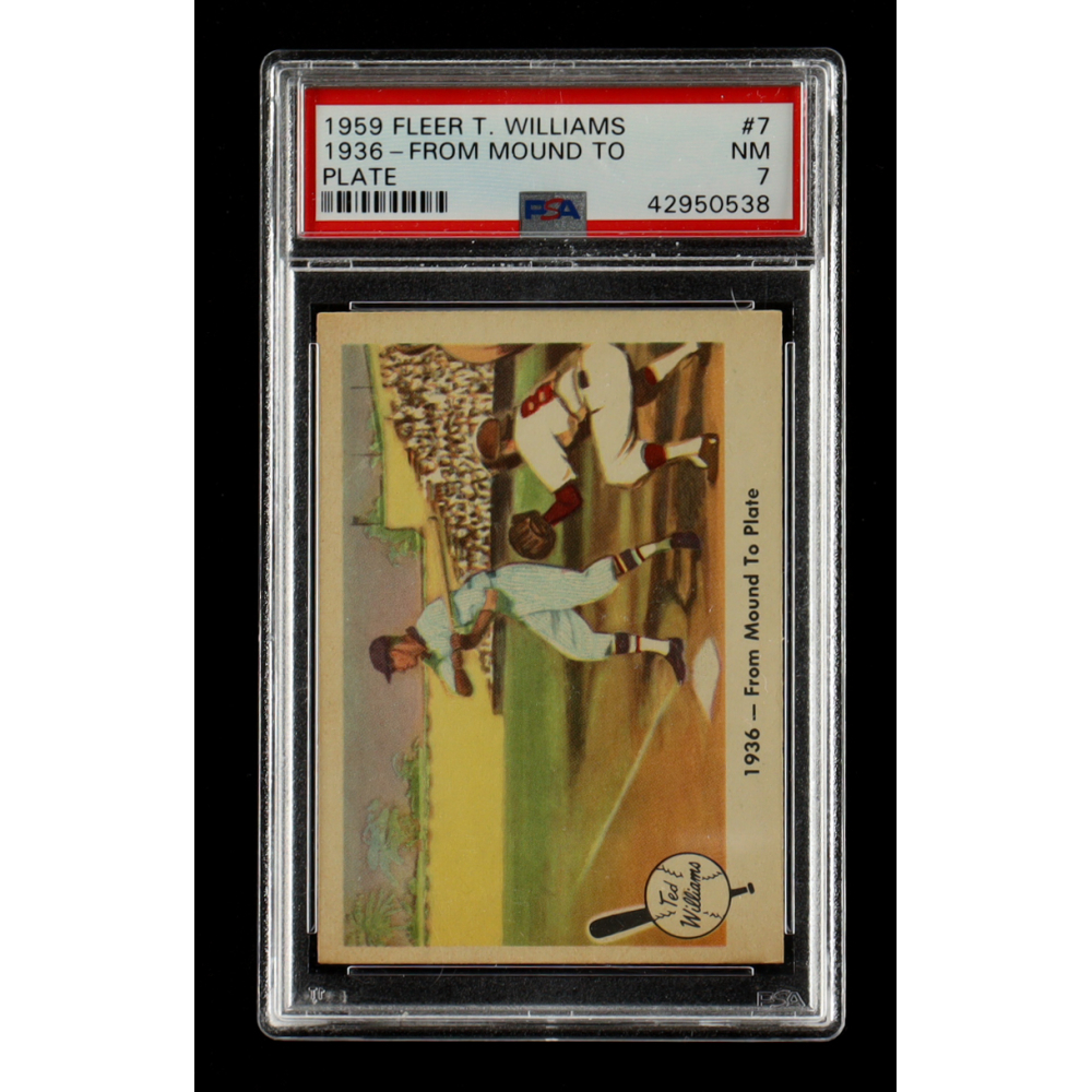 Ted Williams 1959 Fleer "From Mound To Plate" #7 (PSA 7) at PristineAuction.com