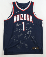 2025 - 2026 Arizona Wildcats Nike Authentic Jersey Team-Signed by (16) with Head Coach Tommy Lloyd, Koa Peat, Brayden Burries, Jaden Bradley (JSA) at PristineAuction.com