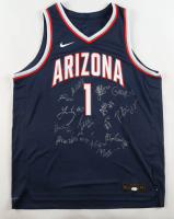 2025 - 2026 Arizona Wildcats Nike Authentic Jersey Team-Signed by (16) with Head Coach Tommy Lloyd, Koa Peat, Brayden Burries, Jaden Bradley (JSA) at PristineAuction.com