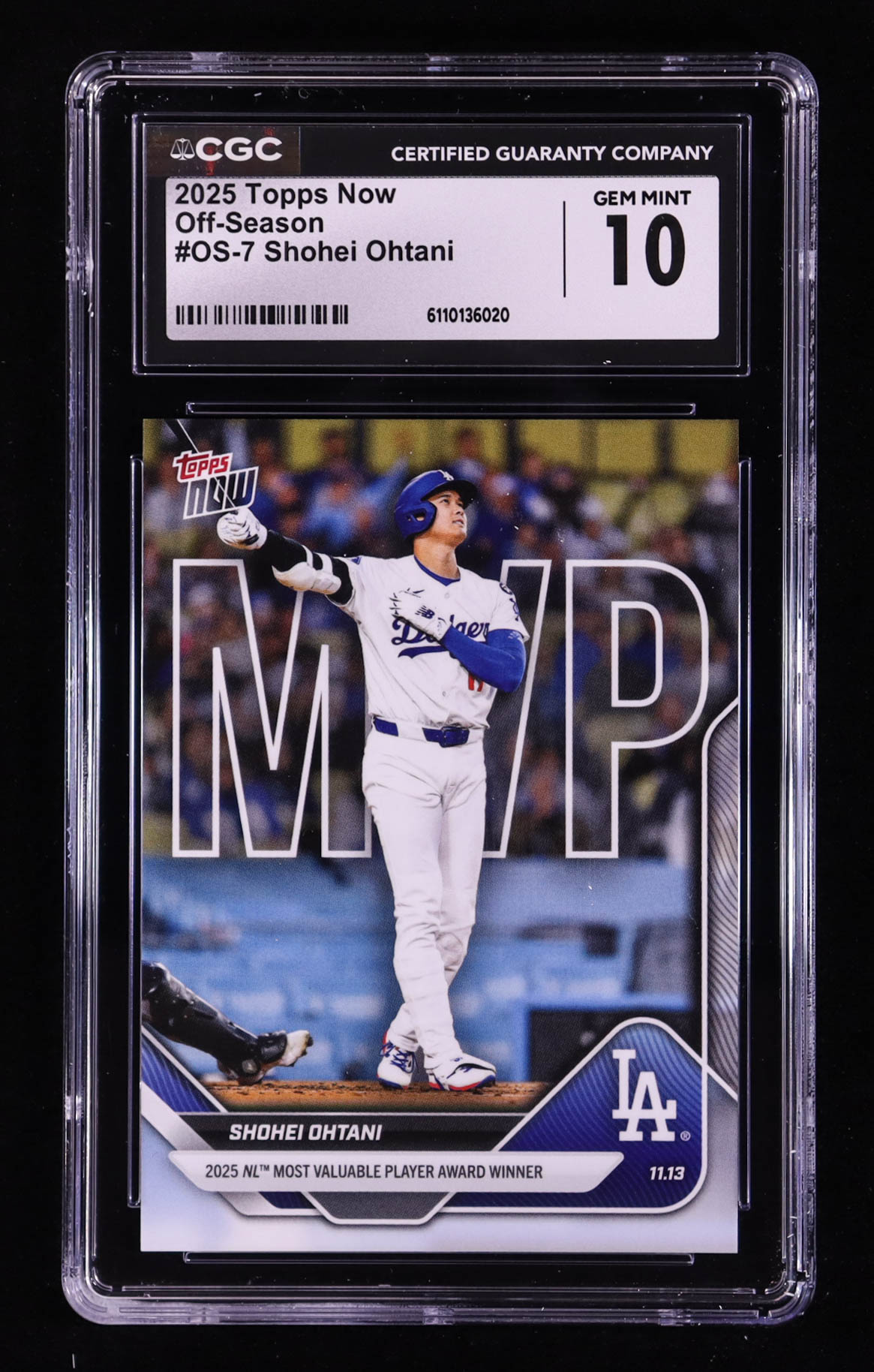 Shohei Ohtani 2025 Topps Now Off-Season #OS7 (CGC 10) at PristineAuction.com Shohei Ohtani 2025 Topps Now Off-Season #OS7 (CGC 10) at PristineAuction.com