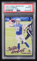 Justin Herbert 2020 Panini Luminance Pink #203 RC (PSA 10) at PristineAuction.com