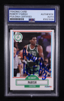 Robert Parish Signed 1990 Fleer Inscribed "HOF 03" #13 (PSA) at PristineAuction.com