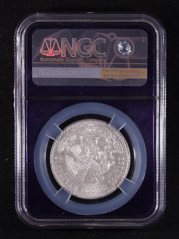 1948-Mo Mexico Peso .500 Fine Silver Coin (NGC MS62) at PristineAuction.com 1948-Mo Mexico Peso .500 Fine Silver Coin (NGC MS62) at PristineAuction.com