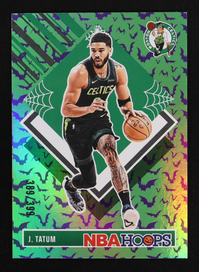 Jayson Tatum 2024-25 Hoops Haunted Hoops Holo Bats #284 #388/399 at PristineAuction.com Jayson Tatum 2024-25 Hoops Haunted Hoops Holo Bats #284 #388/399 at PristineAuction.com