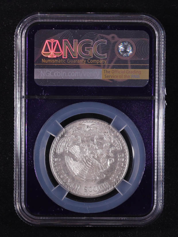 1948-Mo Mexico Peso .500 Fine Silver Coin (NGC MS62) at PristineAuction.com 1948-Mo Mexico Peso .500 Fine Silver Coin (NGC MS62) at PristineAuction.com
