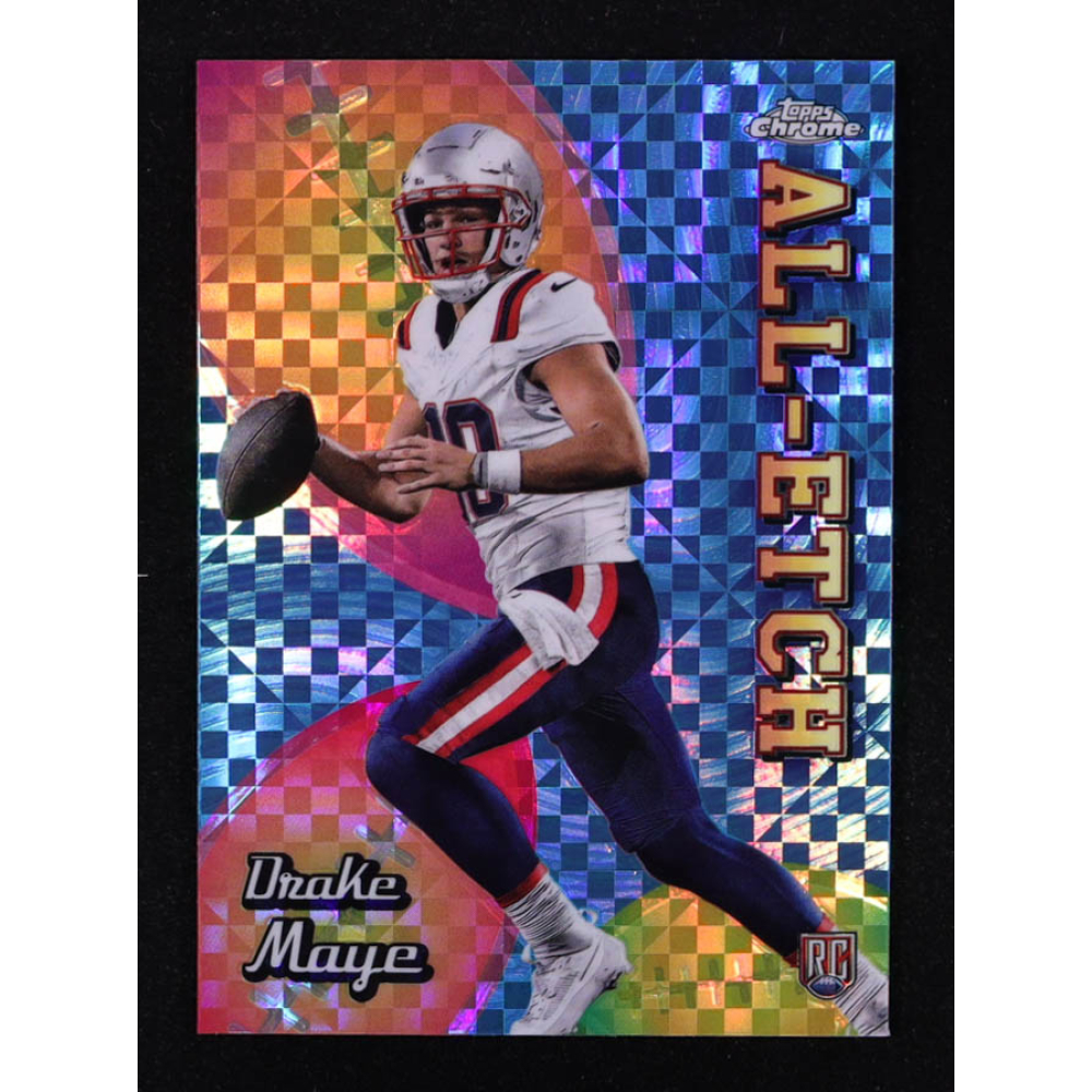 Drake Maye 2024 Topps Chrome All Etch Xfractors #CAEDM RC at PristineAuction.com