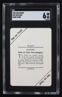 Out on Steal 1904 Fan Craze Game Card (SGC 6) at PristineAuction.com