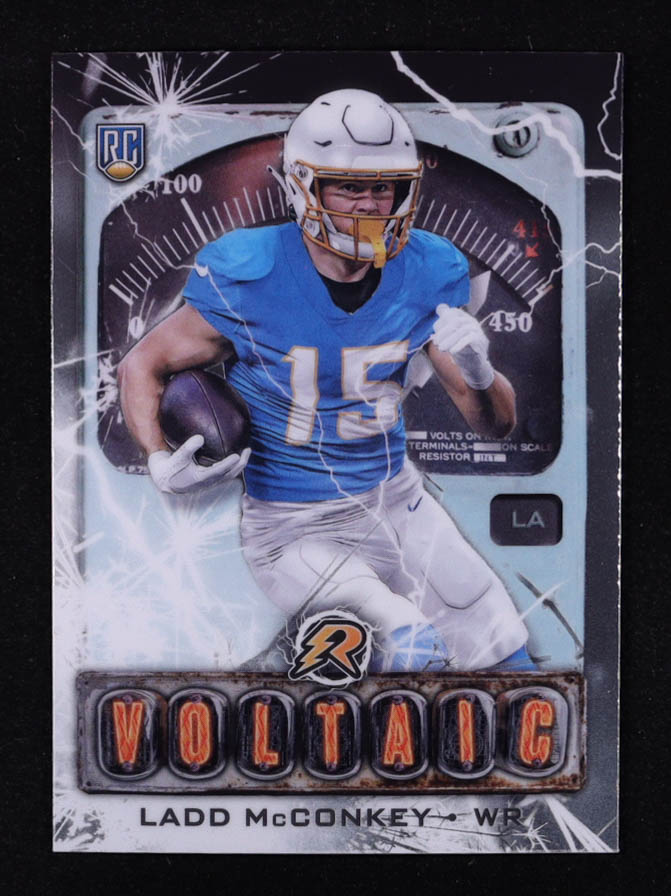 Ladd McConkey 2024 Topps Resurgence Voltaic #V12 RC at PristineAuction.com Ladd McConkey 2024 Topps Resurgence Voltaic #V12 RC at PristineAuction.com
