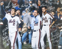1986 Mets 16x20 Photo Signed by (25) with Dwight "Doc" Gooden, Darryl Strawberry, Ray Knight, Sid Fernandez (JSA) at PristineAuction.com