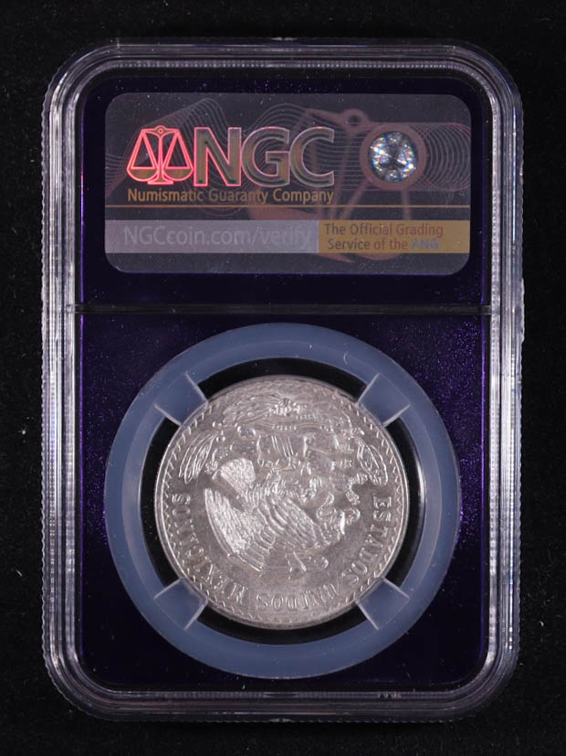 1948-Mo Mexico Peso .500 Fine Silver Coin (NGC MS62) at PristineAuction.com 1948-Mo Mexico Peso .500 Fine Silver Coin (NGC MS62) at PristineAuction.com