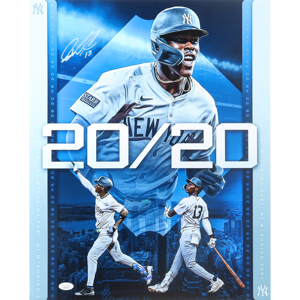 Jazz Chisholm Jr. Signed Yankees 16x20 Photo (JSA) at PristineAuction.com