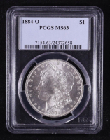 1884-O Morgan Silver $1 Dollar (PCGS MS63) at PristineAuction.com