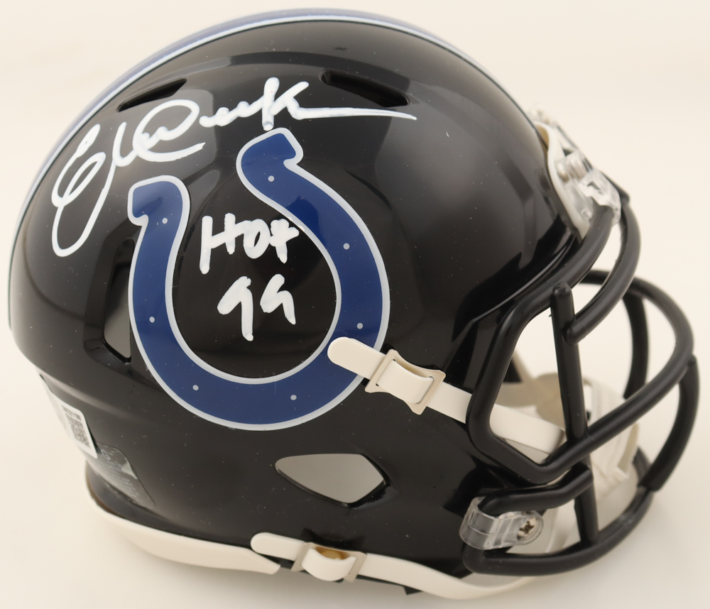 Eric Dickerson Signed Colts Alternate Speed Mini Helmet Inscribed "HOF 99" (Beckett) at PristineAuction.com Eric Dickerson Signed Colts Alternate Speed Mini Helmet Inscribed "HOF 99" (Beckett) at PristineAuction.com