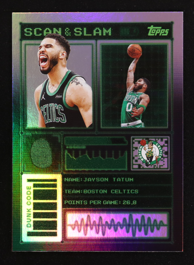 Jayson Tatum 2025-26 Topps Scan and Slam #SS1 at PristineAuction.com Jayson Tatum 2025-26 Topps Scan and Slam #SS1 at PristineAuction.com