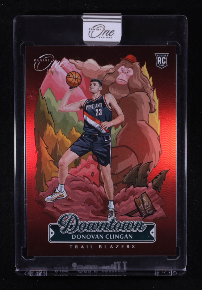 Donovan Clingan 2024-25 Panini Downtown One and One #22 RC