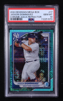 Jasson Dominguez 2024 Bowman Chrome Bowman Mega Box Aqua Refractors #17 RC #048/125 (PSA 10) at PristineAuction.com