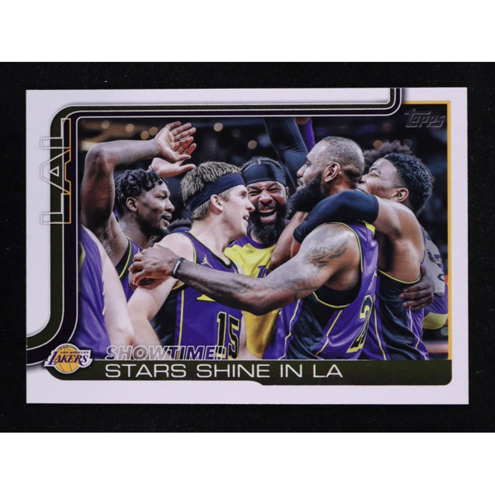 Los Angeles Lakers 2025-26 Topps Showtime! Stars Shine In LA #293 TC at PristineAuction.com