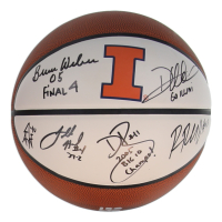 Illinois Fighting Illini Logo Basketball Signed by (6) with Bruce Weber, Deron Williams, Dee Brown, James Augustine Inscribed "05 Final 4, 37-2" & "Go Illini" & "2005 Big 10 Champs" (Schwartz) at PristineAuction.com