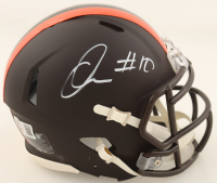 Quinshon Judkins Signed Browns Alternate Speed Mini Helmet (Beckett) at PristineAuction.com