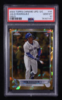 Julio Rodriguez 2022 Topps Chrome Update Series Sapphire Gold Refractor #44 RC #02/50 (PSA 10) at PristineAuction.com