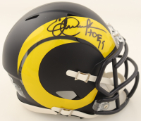 Eric Dickerson Signed Rams Rivalries Alternate Speed Mini Helmet Inscribed "HOF 99" (Beckett) at PristineAuction.com
