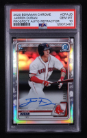 Jarren Duran 2020 Bowman Chrome Prospect Refractor Auto #CPA-JD RC #308/499 (PSA 10) at PristineAuction.com