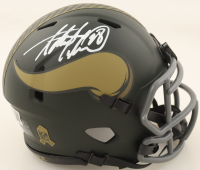 Adrian Peterson Signed Vikings Salute To Service Alternate Speed Mini Helmet (Beckett) at PristineAuction.com