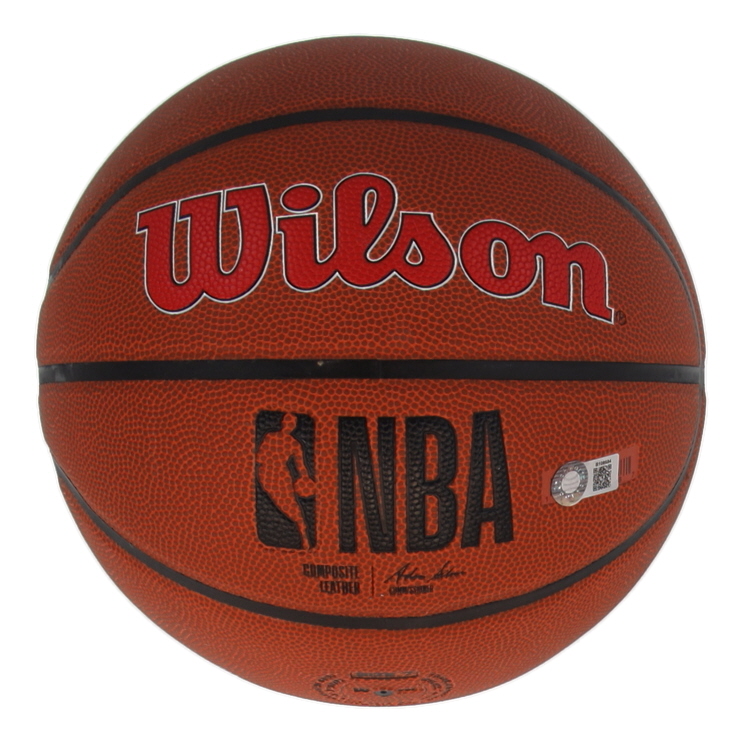 Dominique Wilkins Signed Hawks Logo NBA Basketball Inscribed "HOF 21" (Schwartz) at PristineAuction.com Dominique Wilkins Signed Hawks Logo NBA Basketball Inscribed "HOF 21" (Schwartz) at PristineAuction.com