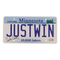 Emilio Estevez Signed "The Mighty Ducks" License Plate (Schwartz) at PristineAuction.com