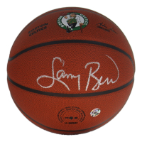 Larry Bird Signed Celtics Logo Basketball (Schwartz & Bird) at PristineAuction.com