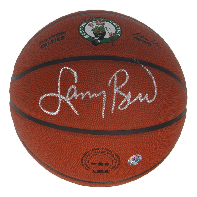 Larry Bird Signed Celtics Logo Basketball (Schwartz & Bird) at PristineAuction.com Larry Bird Signed Celtics Logo Basketball (Schwartz & Bird) at PristineAuction.com