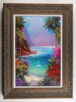 2015 "Shore Party" LE Custom Framed Artist Embellished Giclee on Canvas by Marko Mavrovich (Park West) at PristineAuction.com
