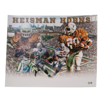 Ricky Williams & Earl Campbell Signed Texas Longhorns 16x20 Photo (Beckett) at PristineAuction.com