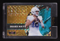 Drake Maye 2023 Wild Card QB1 On The Clock Autographs Gold Mosaic #OCWDM2 RC #2/2 at PristineAuction.com