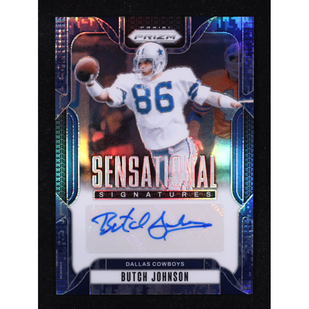 Butch Johnson 2024 Panini Prizm Sensational Signatures Prizm Navy Camo ...