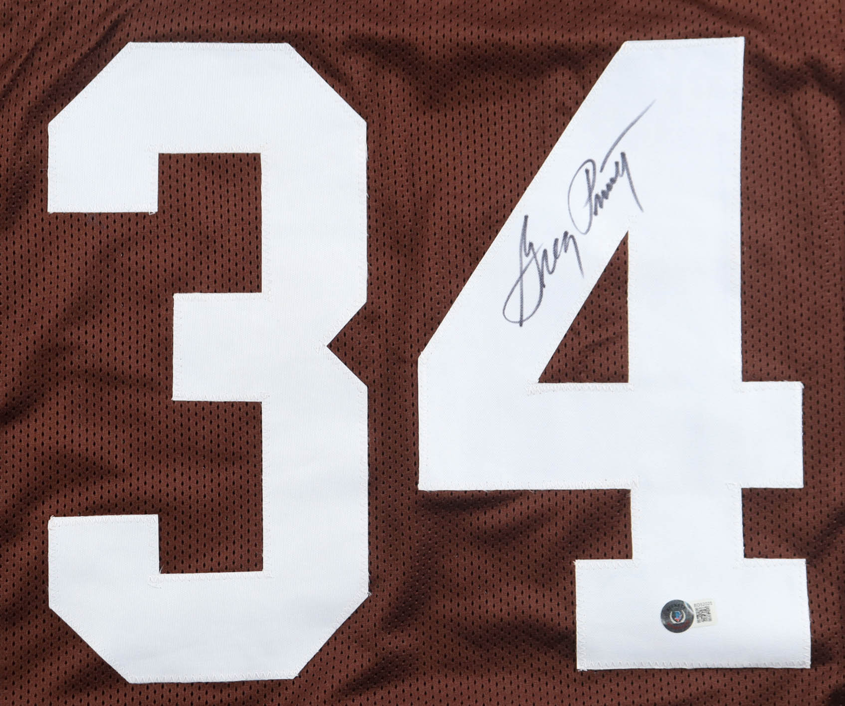 Greg Pruitt Signed Jersey (Beckett) at PristineAuction.com Greg Pruitt Signed Jersey (Beckett) at PristineAuction.com