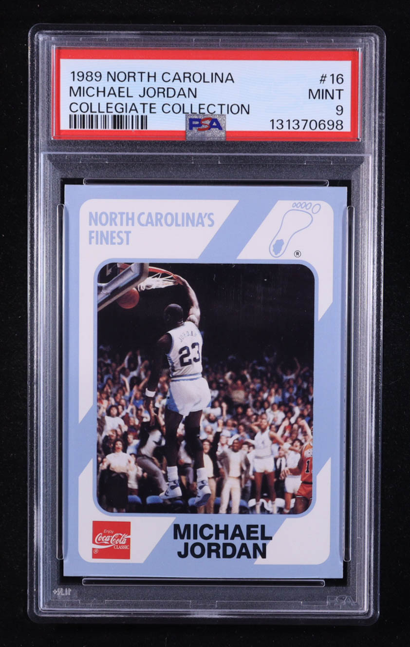 Michael Jordan 1989-90 North Carolina Collegiate Collection #16 (PSA 9) at PristineAuction.com Michael Jordan 1989-90 North Carolina Collegiate Collection #16 (PSA 9) at PristineAuction.com