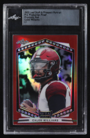 Caleb Williams 2022 Leaf Draft and Prospect Portrait Prismatic Red Pre-Production Proof #NNO RC #1/1 (Leaf) at PristineAuction.com