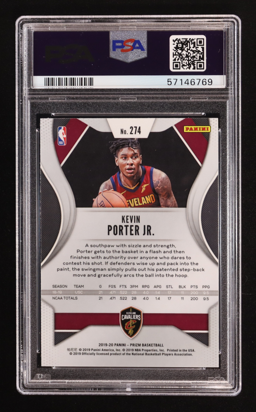 Kevin Porter Jr. 2019-20 Panini Prizm #274 RC (PSA 10) at PristineAuction.com Kevin Porter Jr. 2019-20 Panini Prizm #274 RC (PSA 10) at PristineAuction.com