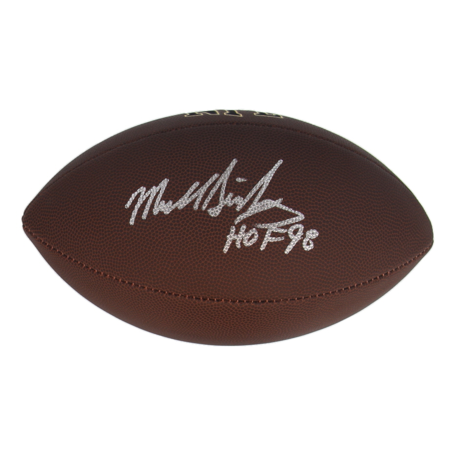 Mike Singletary Signed NFL Football Inscribed "HOF 98" (Schwartz) at PristineAuction.com Mike Singletary Signed NFL Football Inscribed "HOF 98" (Schwartz) at PristineAuction.com