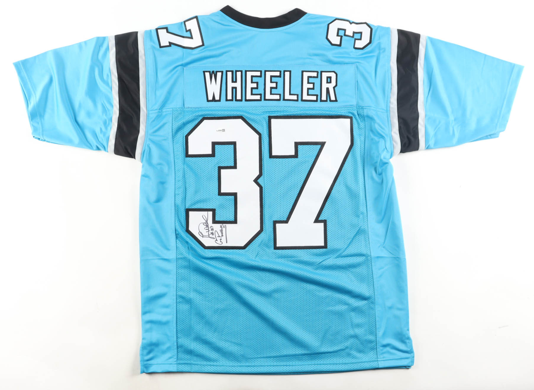 Leonard Wheeler Signed Jersey Inscribed "Go Panthers" (JSA) at PristineAuction.com Leonard Wheeler Signed Jersey Inscribed "Go Panthers" (JSA) at PristineAuction.com