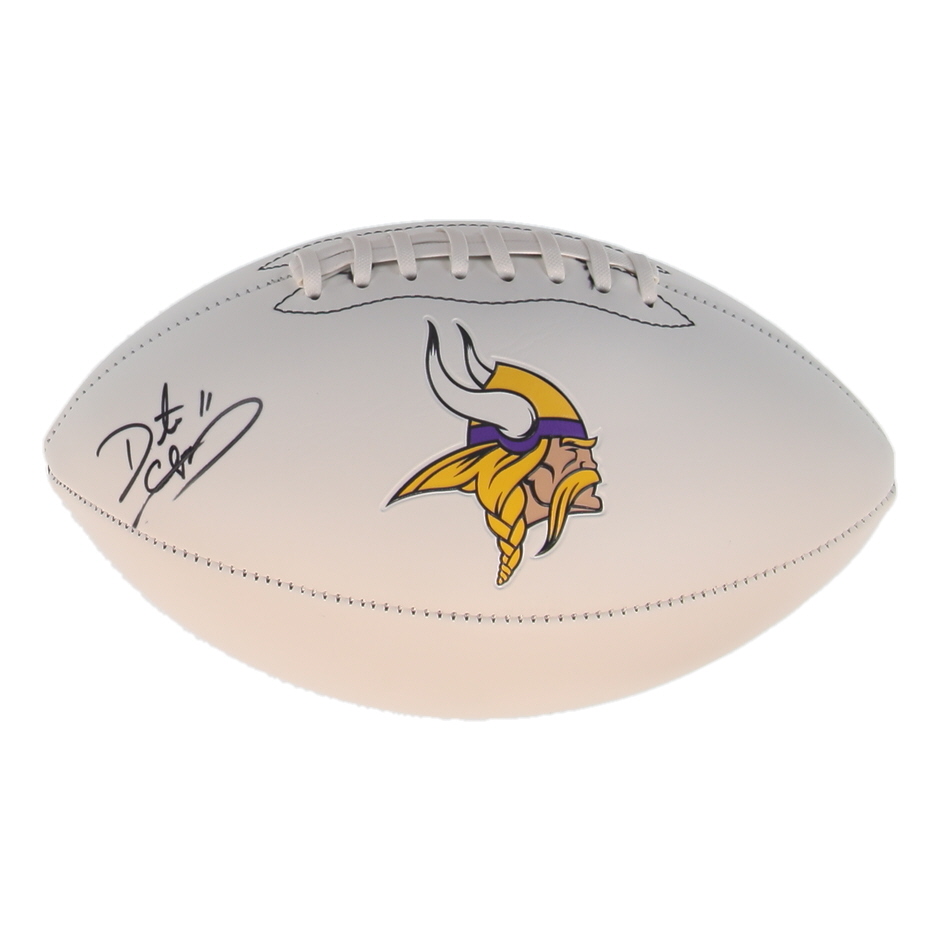 Daunte Culpepper Signed Vikings Logo Football (Schwartz) at PristineAuction.com Daunte Culpepper Signed Vikings Logo Football (Schwartz) at PristineAuction.com