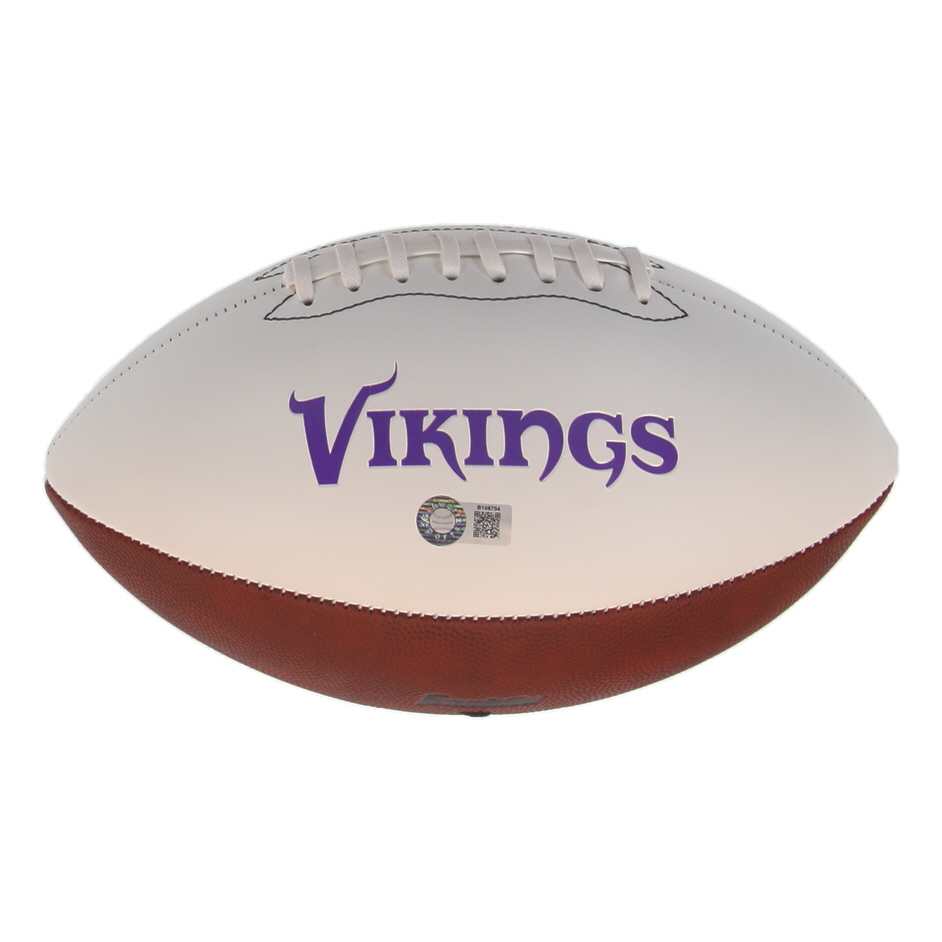 Daunte Culpepper Signed Vikings Logo Football (Schwartz) at PristineAuction.com Daunte Culpepper Signed Vikings Logo Football (Schwartz) at PristineAuction.com
