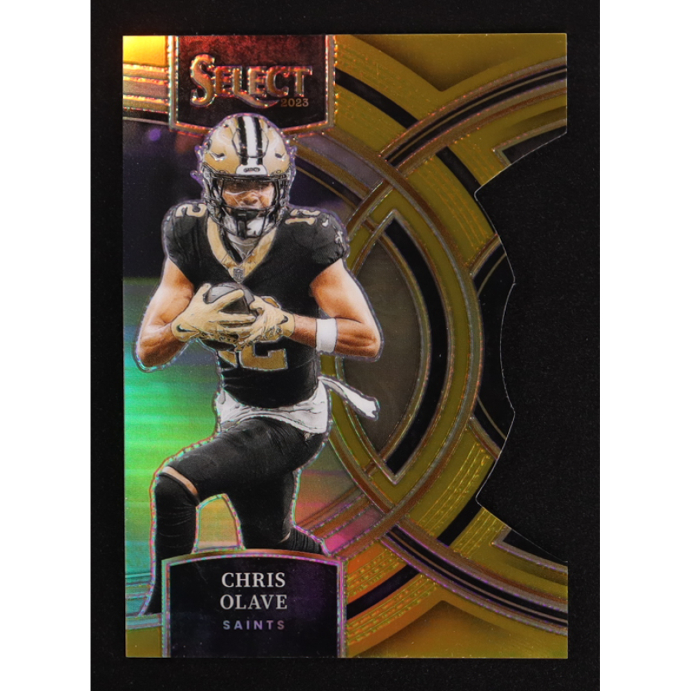 Chris Olave 2023 Select Prizm Gold Die Cut #164 #02/10 at PristineAuction.com