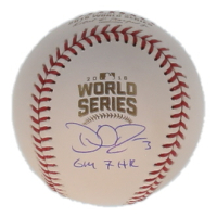 David Ross Signed OML 2016 World Series Logo Baseball Inscribed "GM 7 HR" (Schwartz) at PristineAuction.com
