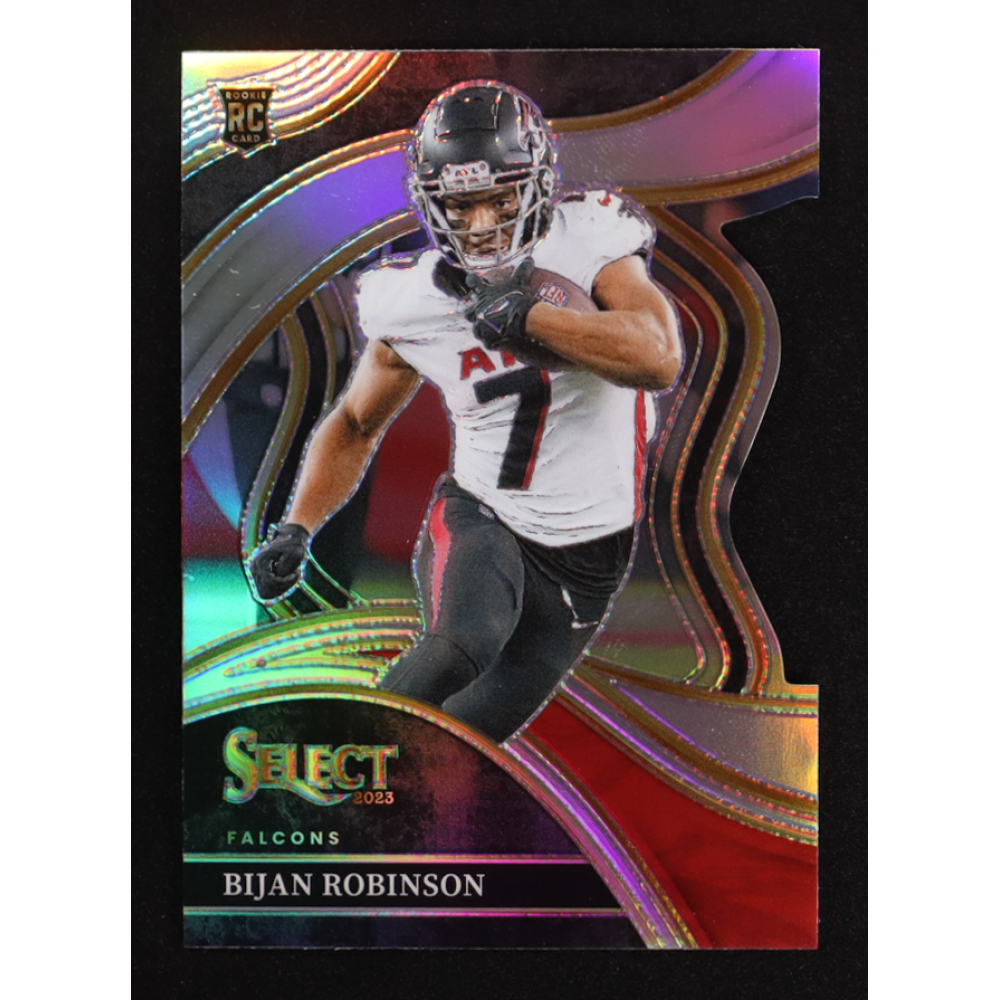 Bijan Robinson 2023 Select Prizm Silver Die Cut #296 RC at PristineAuction.com