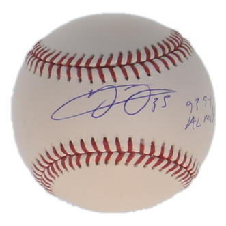 Frank Thomas Signed OML Baseball Inscribed "93 AL MVP" (Schwartz) at PristineAuction.com Frank Thomas Signed OML Baseball Inscribed "93 AL MVP" (Schwartz) at PristineAuction.com