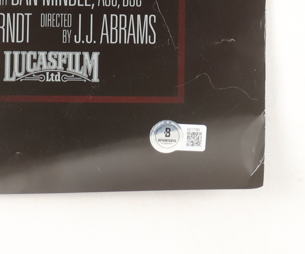 "Star Wars: The Force Awakens" Poster Signed by (9) with Harrison Ford, Carrie Fisher, Oscar Isaac, Adam Driver (Beckett) at PristineAuction.com "Star Wars: The Force Awakens" Poster Signed by (9) with Harrison Ford, Carrie Fisher, Oscar Isaac, Adam Driver (Beckett) at PristineAuction.com