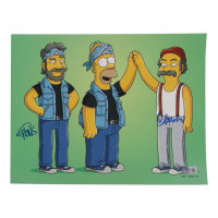 Cheech Marin & Tommy Chong Signed "The Simpsons" 11x14 Photo (Beckett) at PristineAuction.com