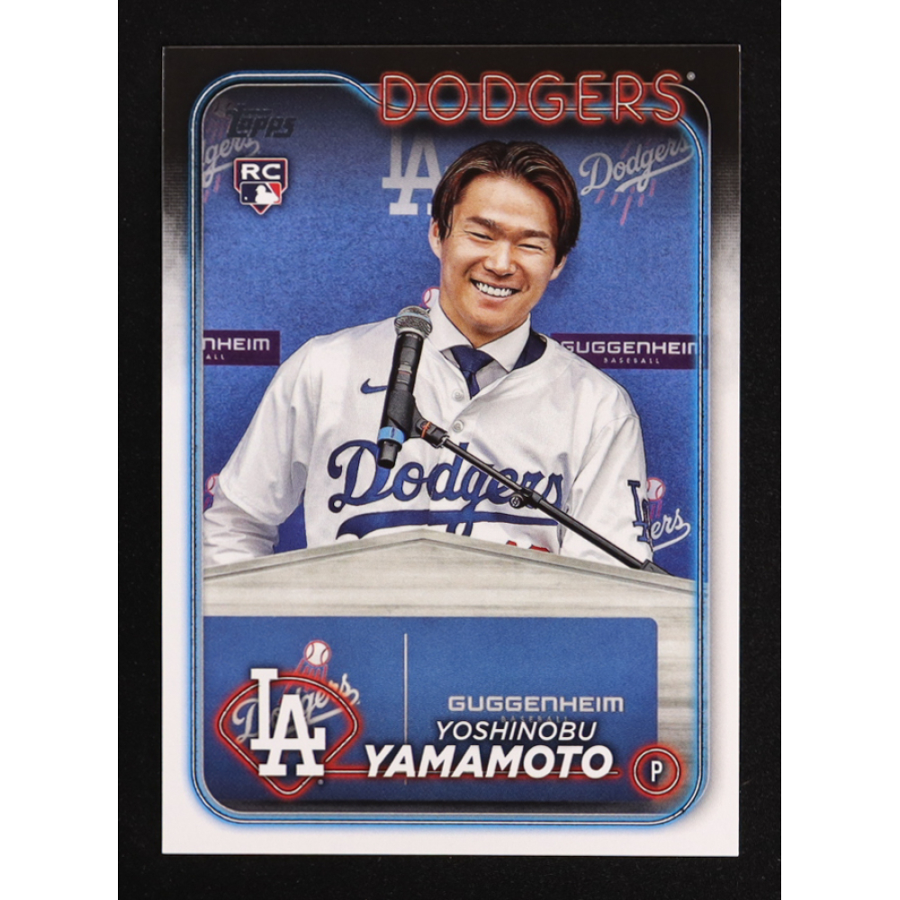 Yoshinobu Yamamoto 2024 Topps Base Set Photo Variations #553 FACTORY RC at PristineAuction.com